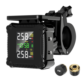 PSM9 motorcycle solar tire pressure sensor solar digital TMPS 500mAh 3.2-inch LCD Bluetooth 5.0 tire pressure monitoring TPMS433.92mhz external t