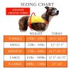 Lite Dog Vest S Size Coverage to Mid Back Reflective Hi Visibility Blaze Orange Fluorescent Fabric Helps to Keep Them in Sight and Safe On and Off Lea